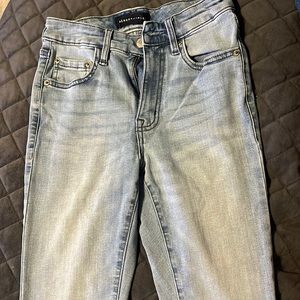 Light wash blue jeans